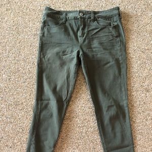 Olive green jeans
